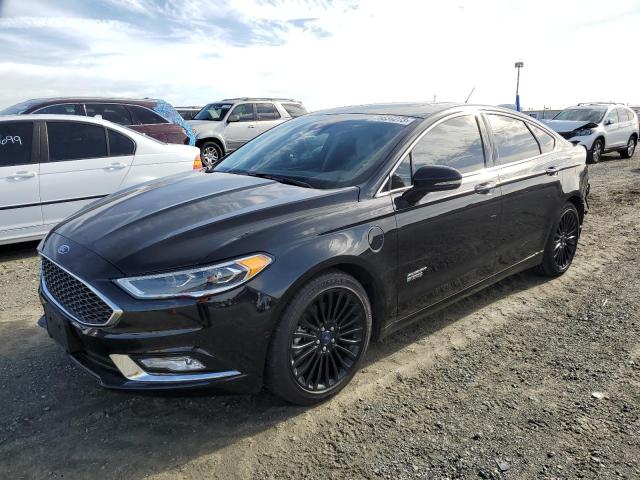 3FA6P0SUXHR380410 - 2017 FORD FUSION TITANIUM PHEV BLACK photo 1