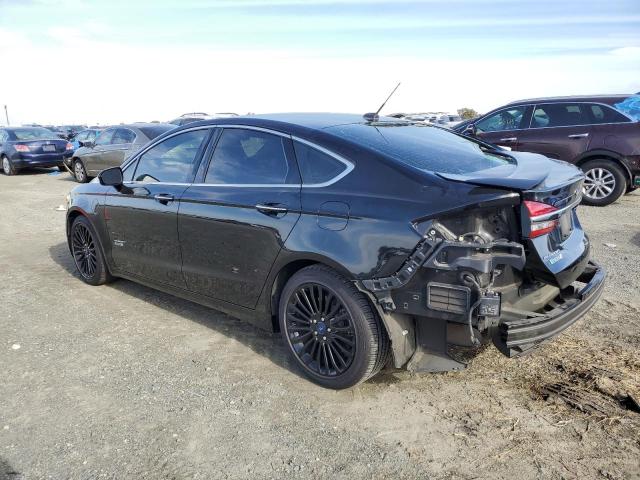 3FA6P0SUXHR380410 - 2017 FORD FUSION TITANIUM PHEV BLACK photo 2