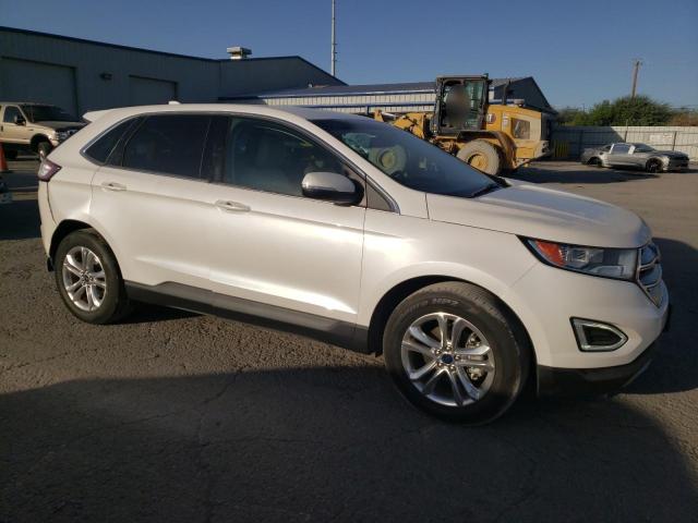 2FMTK3J85FBC40287 - 2015 FORD EDGE SEL WHITE photo 4