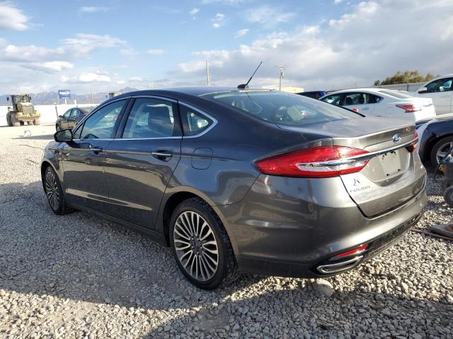 3FA6P0T96HR372881 - 2017 FORD FUSION SE GRAY photo 2