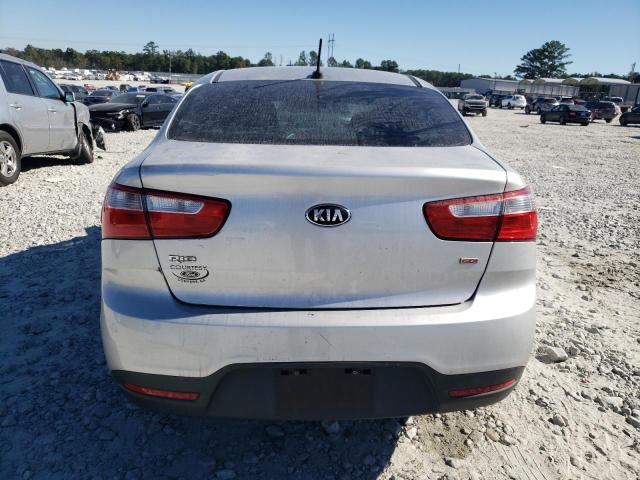 KNADM4A38F6504790 - 2015 KIA RIO LX SILVER photo 6