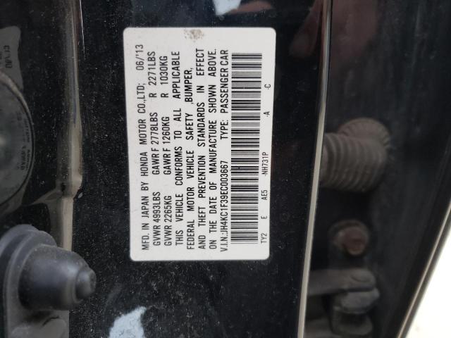 JH4KC1F39EC003667 - 2014 ACURA RLX BLACK photo 12