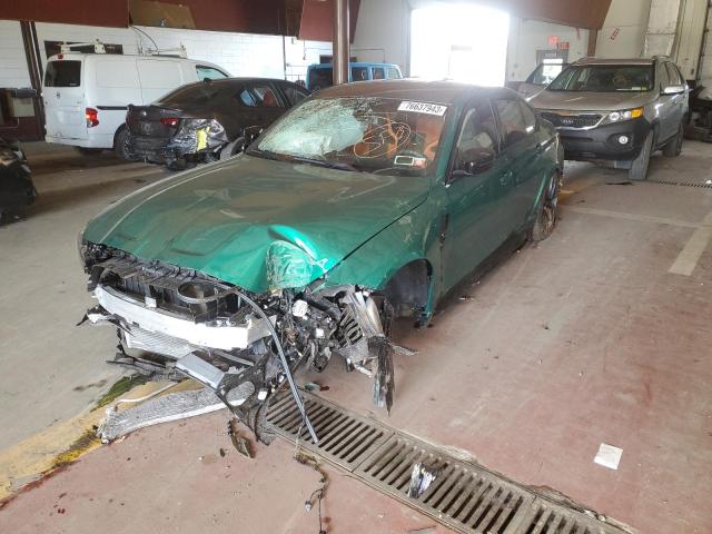WBS43AY03PFP12537 - 2023 BMW M3 COMPETITION GREEN photo 1