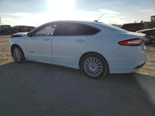 3FA6P0LU5ER128655 - 2014 FORD FUSION SE HYBRID WHITE photo 2