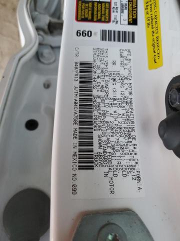 3TMJU4GN2DM140152 - 2013 TOYOTA TACOMA DOUBLE CAB PRERUNNER WHITE photo 12