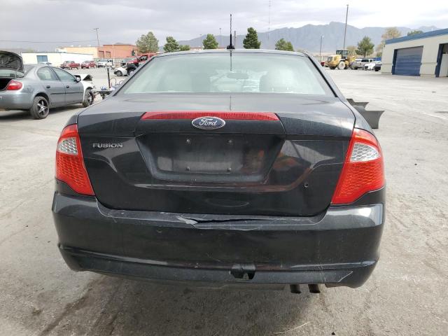 3FAHP0GA6CR444734 - 2012 FORD FUSION S BLACK photo 6