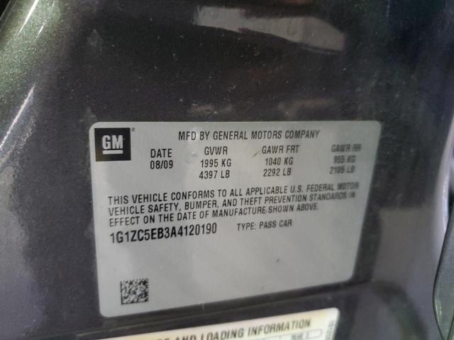 1G1ZC5EB3A4120190 - 2010 CHEVROLET MALIBU 1LT 灰色 照片 12