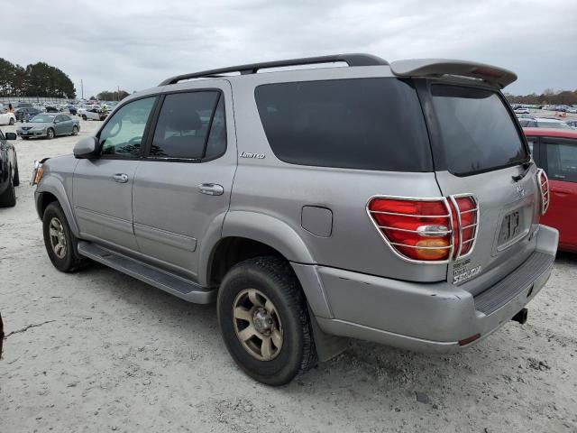 5TDBT48A71S029840 - 2001 TOYOTA SEQUOIA LIMITED SILVER photo 2