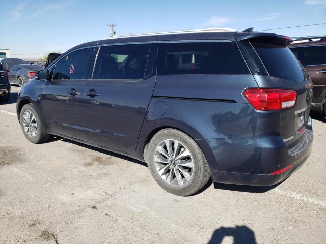 KNDMC5C16F6050644 - 2015 KIA SEDONA EX BLUE photo 2