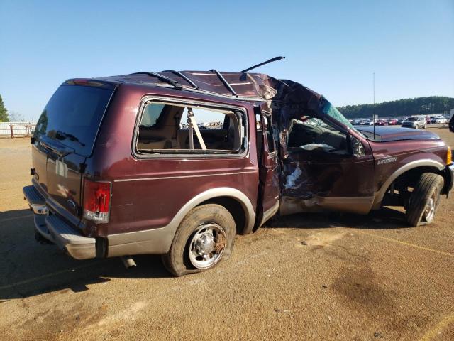 1FMNU42S6YEE17486 - 2000 FORD EXCURSION LIMITED MAROON photo 3