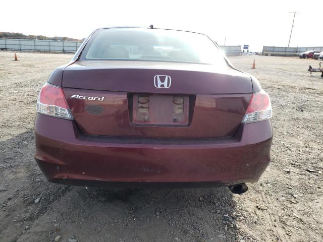 1HGCP2F86AA080175 - 2010 HONDA ACCORD EXL BURGUNDY photo 6