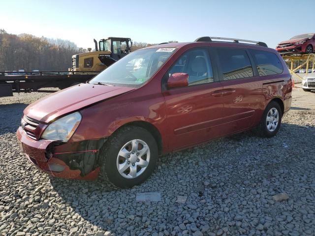 KNDMB233566098509 - 2006 KIA SEDONA EX RED photo 1