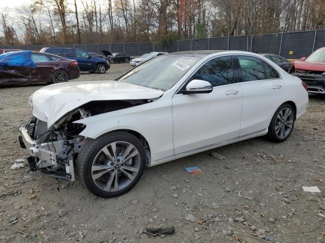 WDDWF4JB4JR409654 - 2018 MERCEDES-BENZ C 300 WHITE photo 1