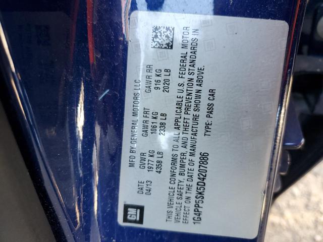 1G4PP5SK5D4207886 - 2013 BUICK VERANO BLUE photo 13