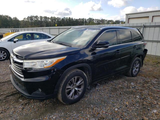 5TDKKRFH7FS050534 - 2015 TOYOTA HIGHLANDER XLE BLACK photo 1