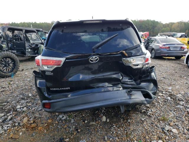 5TDKKRFH7FS050534 - 2015 TOYOTA HIGHLANDER XLE BLACK photo 6