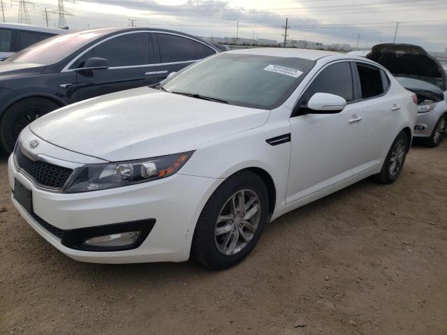 KNAGM4A74C5272674 - 2012 KIA OPTIMA LX WHITE photo 1