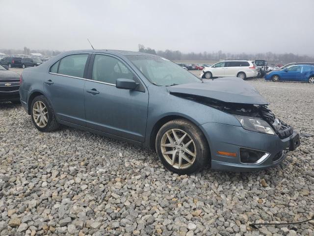 3FAHP0JA2CR411710 - 2012 FORD FUSION SEL BLUE photo 4