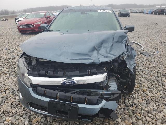 3FAHP0JA2CR411710 - 2012 FORD FUSION SEL BLUE photo 5