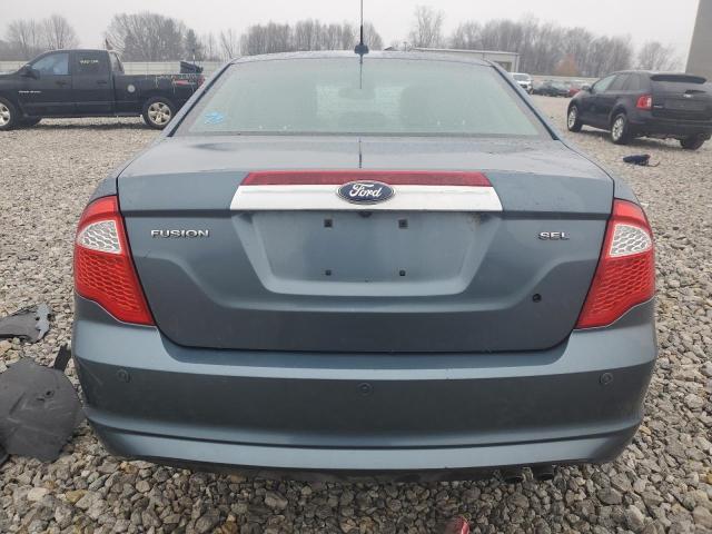 3FAHP0JA2CR411710 - 2012 FORD FUSION SEL BLUE photo 6