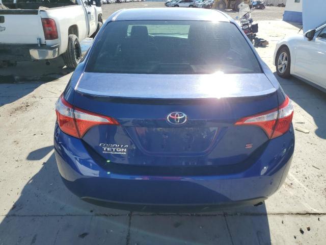 2T1BURHE1EC148771 - 2014 TOYOTA COROLLA L BLUE photo 6