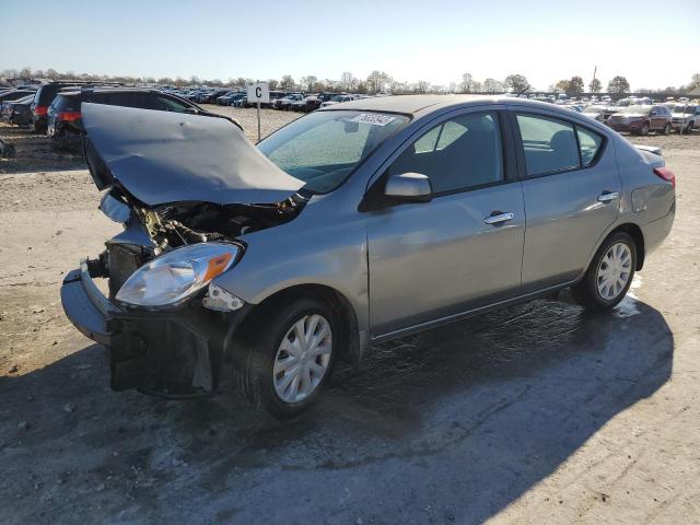 3N1CN7AP7DL833955 - 2013 NISSAN VERSA S GRAY photo 1