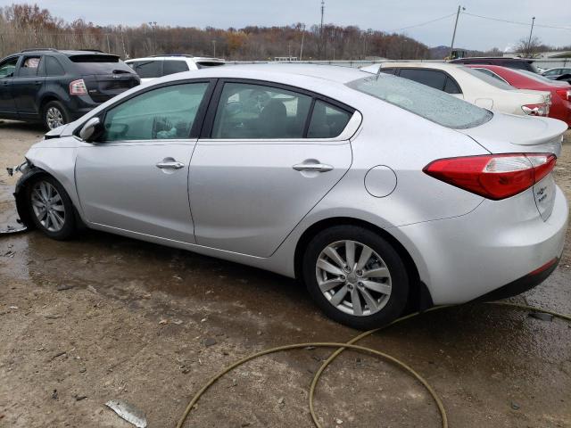 KNAFX4A83F5337594 - 2015 KIA FORTE EX SILVER photo 2