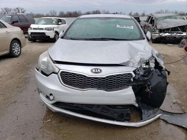 KNAFX4A83F5337594 - 2015 KIA FORTE EX SILVER photo 5