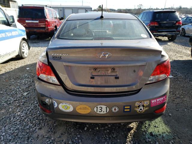 KMHCT4AE5DU374152 - 2013 HYUNDAI ACCENT GLS BROWN photo 6