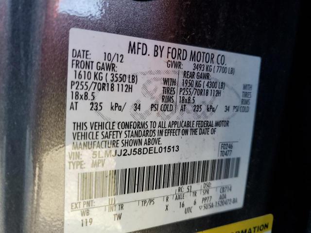 5LMJJ2J58DEL01513 - 2013 LINCOLN NAVIGATOR 灰色 照片 12