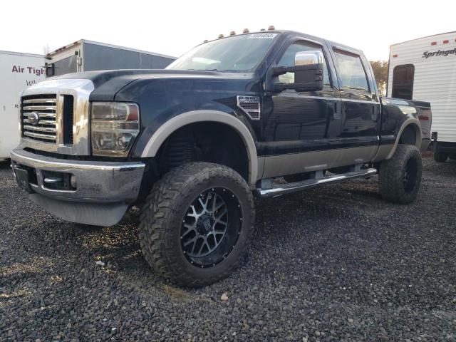 1FTWW31R78ED25458 - 2008 FORD F350 SRW SUPER DUTY BLACK photo 1