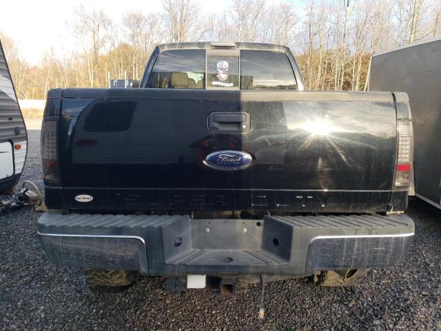 1FTWW31R78ED25458 - 2008 FORD F350 SRW SUPER DUTY BLACK photo 6