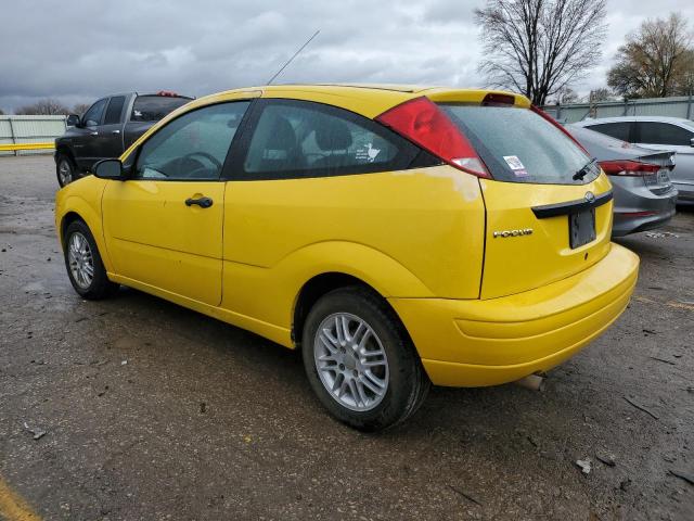 1FAFP31N57W143444 - 2007 FORD FOCUS ZX3 YELLOW photo 2