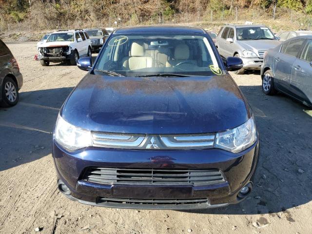 JA4AZ3A36EZ010694 - 2014 MITSUBISHI OUTLANDER SE BLUE photo 5