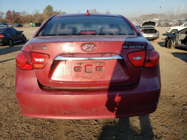 KMHDU4AD7AU178962 - 2010 HYUNDAI ELANTRA BLUE RED photo 6