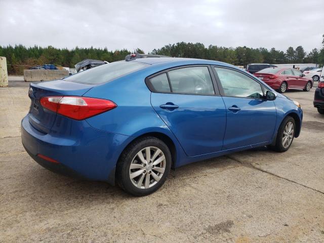 KNAFX4A66E5211565 - 2014 KIA FORTE LX BLUE photo 3