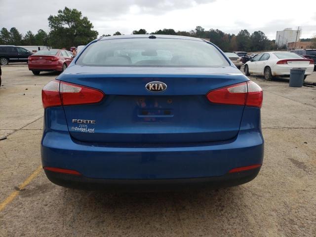 KNAFX4A66E5211565 - 2014 KIA FORTE LX BLUE photo 6