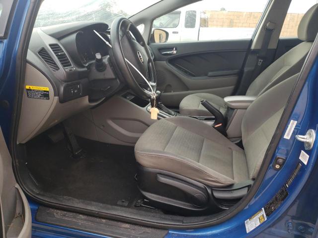 KNAFX4A66E5211565 - 2014 KIA FORTE LX BLUE photo 7