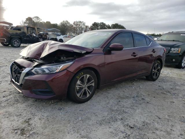 3N1AB8CV9PY226030 - 2023 NISSAN SENTRA SV BURGUNDY photo 1