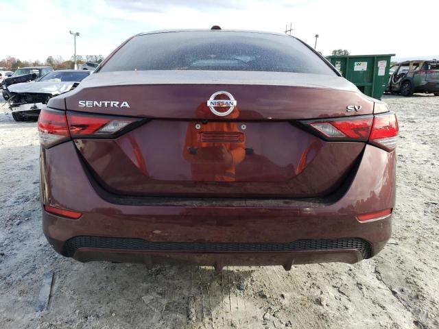 3N1AB8CV9PY226030 - 2023 NISSAN SENTRA SV BURGUNDY photo 6