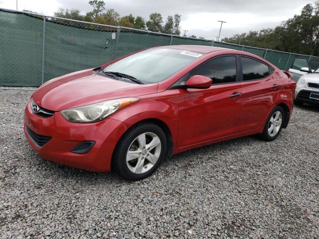 KMHDH4AE0DU971327 - 2013 HYUNDAI ELANTRA GLS RED photo 1