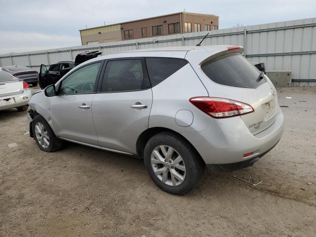 JN8AZ1MW3CW210953 - 2012 NISSAN MURANO S SILVER photo 2