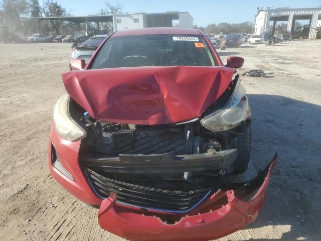 KMHDH4AE5EU133943 - 2014 HYUNDAI ELANTRA SE RED photo 5