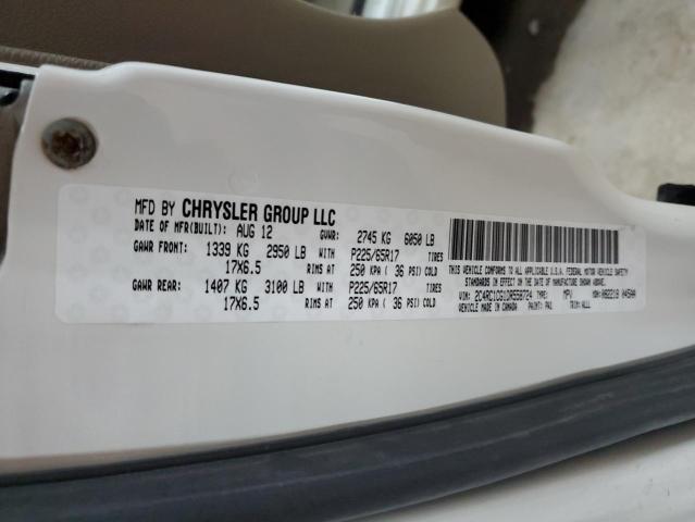 2C4RC1CG1DR558724 - 2013 CHRYSLER TOWN & COU TOURING L WHITE photo 13