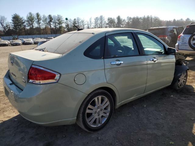 1FAHP3HN6BW120486 - 2011 FORD FOCUS SEL GREEN photo 3