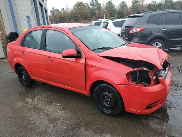KL1TD56E69B402597 - 2009 CHEVROLET AVEO LS Czerwony zdjęcie 4