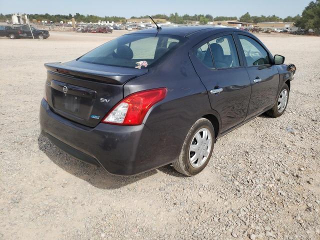 3N1CN7AP7FL886495 - 2015 NISSAN VERSA S GRAY photo 4