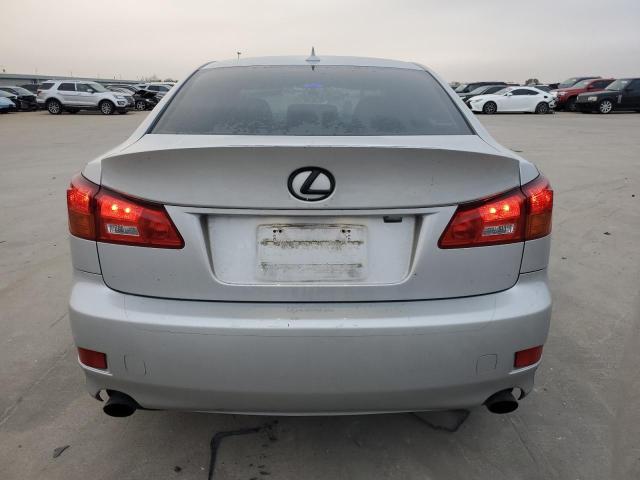 JTHBK262685068260 - 2008 LEXUS IS 250 SILVER photo 6