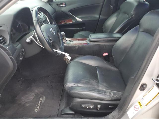 JTHBK262685068260 - 2008 LEXUS IS 250 SILVER photo 7