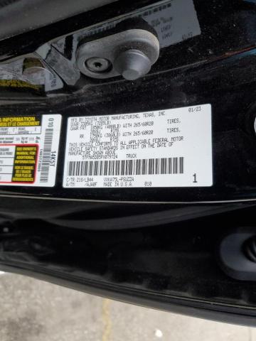 5TFMA5DB5PX079724 - 2023 TOYOTA TUNDRA CREWMAX PLATINUM Schwarz Foto 12